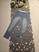 Spodnie, legginsy jeansowe, 104