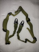 Pas nośny taktyczny wojskowy 2-punktowy ZIELONY