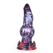 Dildo analne waginalne fantasy plug silikon przyssawka knot 18cm x 6.4cm