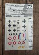 Techmod Dewoitine D.520, kalkomania vintage, 1/72