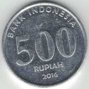 Indonezja 500 rupii 2016 - 27,2 mm - nr 1