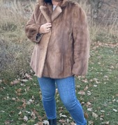 Piękne futro z całych norek roz L/xl 