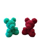 Figurka misia w różyczki 