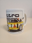 Kubek 330 ml biały Audi S1 Quattro Rallye samochód auto prezent