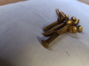 Wkręty mosiężne, nowe nieużywane