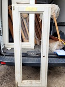 okno drewniane 58x145 cm jednoskrzydłowe BRAK SZYBY tylko skrzydło i rama