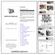 JCB JS200 JS210 JS220 JS235 Service Manual Instrukcja serwisowa naprawcza