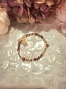 Bransoletka handmade z naturalnych kamieni hematyt piasek pustyni