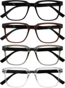 Okulary do czytania OPULIZE KOI prostokątne sprężynowe +1,5