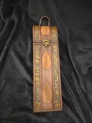 Drewniana skrzynka na prezent wino , dla taty, dziadka, mężczyzny