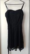 Czarna sukienka ramiączka koronka rozm.L/XL
