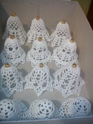 Ozdoby świąteczne szydełko bąbki 