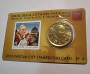 Watykan 50 Euro Cent 2013  , Mennicza BLISTER 