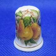 Naparstek Kolekcjonerski Porcelanowy Birchcroft Gruszki 