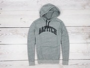 ABERCROMBIE&FITCH__MELANŻOWA Z KAPTUREM__SZARY MELANŻ__L