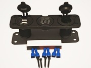 Gniazdo zapalniczki 12V USB 5V 2A wolt. sam. 