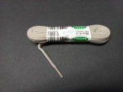 Sznurowadła 100 cm bawełniane jasno szare