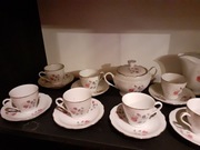 Komplet Porcelana ćmielów Serwis Do Kawy Niekompletny Lata 80