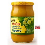 Miód lipowy naturalny - lipiec białowieski - 2 szt.