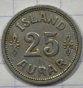 0983 Islandia 25 aurar 1923 