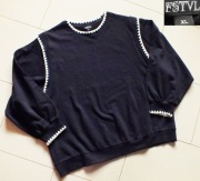 MSMODE ESTVL fajna bluza z kontrastującymi haftami 3XL/4XL