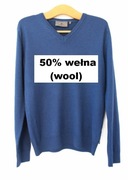 Sweter wełniany vintage Lindberg damski męski unisex
