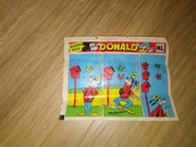 Historyjka obrazkowa komiks z gumy balonowej Donald lata 80 Maple Leaf