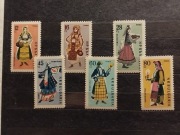 Znaczki Bułgaria 1961 stroje ludowe 