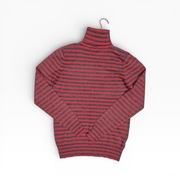 Golf damski Papaya w paski czerwono-grafitowe rozmiar M (38) do biura