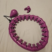 Hula hop z wypustkami Hikey 45 cm róże i fiolety