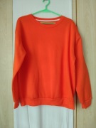 Bluza dresowa orange ciepła luźna 40 42