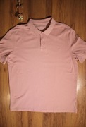 Polo Dressmann r. 3XL różowe męskie kr rękaw bawełniane