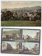 WAŁBRZYCH Stary Zdrój Altwasser 1909 1913 zestaw 2 pocztówki