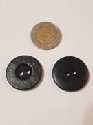 Guziki czarne 25 mm, z perłowym melanżem, 1100 szt