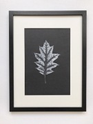 Obraz artystyczny  z odciskiem liścia Dębu