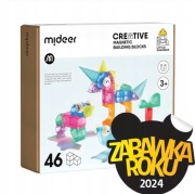 MIDEER Klocki Magnetyczne 3D 46szt Montessori Magnes