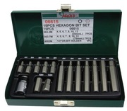 Zestaw bitów trzpieniowych HEX imbus HANS 14 szt. 06615