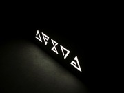 Fanart Wiedźmin Witcher Wilka lampka dekoracja znaki