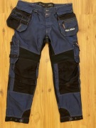 SPODNIE MONTERSKIE BJORNKLADER 56 jeans i czarny strecz ,96-100 pas