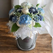 Flower box z świec candle box prezent świece sojowe