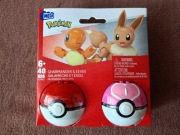 MEGA Klocki Pokemon JCR81 Charmander i Eevee 40 elementów Nowe