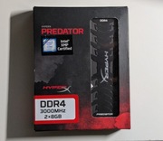 Pamięć RAM HyperX 16GB (2x8GB) 3000MHz CL15 Predator Black