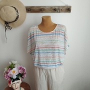 Bluzka damska w pastelowe paski, r 50 (22) –Principles stan bdb Wiosna/lato