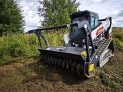 Oczyszczanie działek, mulczer leśny, mulczowanie, karczowanie