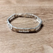 Srebrna bransoletka motyw grecki próba 925