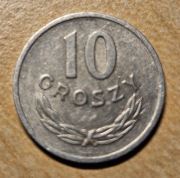 Moneta 10groszy z roku 1970.