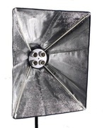 SOFTBOX Z OPRAWKĄ 50x70cm i 4 żarówkami Sirius25 5400W