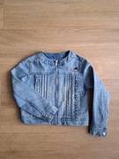 Kurtka jeansowa dziewczęca, kolor niebieski, rozmiar 110/116, Coccodrillo