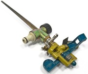 Zraszacz pulsacyjny Raco na metalowym kolcu - stabilny, mało używany