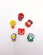 Zestaw przypinek do Crocs 6 szt przypinki charmsy do crocsów Hello Kitty 